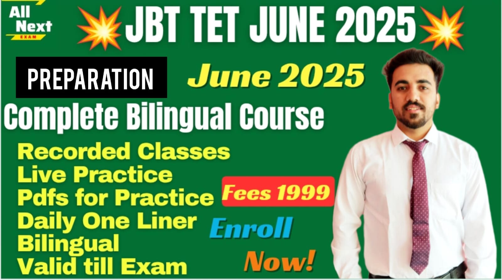 JBT TET June 2025 – Preparation Course