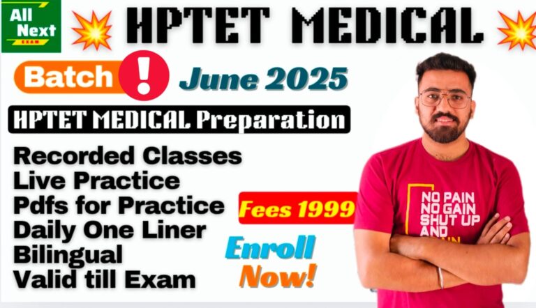 HPTET Medical Preparation – June 2025